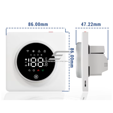 Viedais elektriskās grīdas apsildes termostats | WiFi | 230V | 16A | ±0.5°C precizitāte | viedā māja (MQTT) | programmējams | sienas montāža 3 Viedais elektriskās grīdas apsildes termostats | WiFi | 230V | 16A | ±0.5°C precizitāte | viedā māja (MQTT) | programmējams | sienas montāža 3