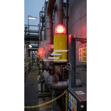 Signal Beacon Light | Flashing | Explosion-Proof | 24V DC | Ex d IIC T6 | Industrial Cylindrical Housing | BARTEC 1 Signal Beacon Light | Flashing | Explosion-Proof | 24V DC | Ex d IIC T6 | Industrial Cylindrical Housing | BARTEC 1