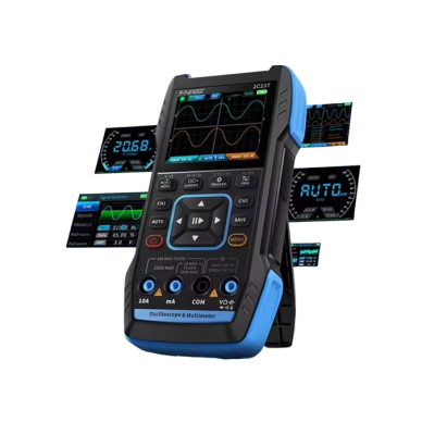 Wielofunkcyjny multimetr cyfrowy | Generator sygnału | Oscyloskop 2-kanałowy | 2x10MHz | 50MS/s | 1Hz-2MHz 3