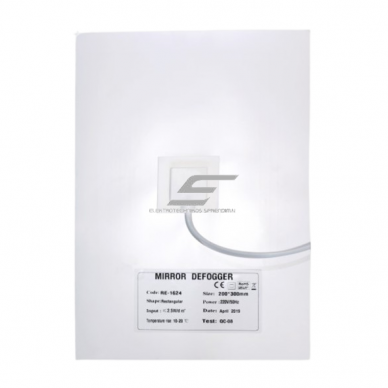 Podgrzewacz lustra przeciw zaparowaniu | 300x200mm | 230V | IP54 Podgrzewacz lustra przeciw zaparowaniu | 300x200mm | 230V | IP54
