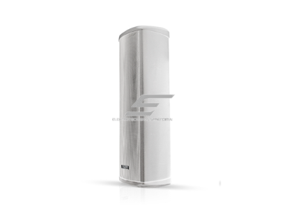 Sieninė garso kolonėlė | atspari vandeniui | 100V | 60W | IP66 | balta | 2x6.5" žemadažnis + 1" full range garsiakalbiai 2