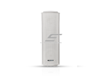 Sieninė garso kolonėlė | atspari vandeniui | 100V | 60W | IP66 | balta | 2x6.5" žemadažnis + 1" full range garsiakalbiai