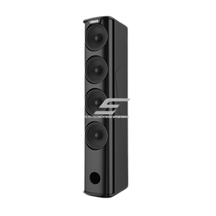 Wall-mounted linear speaker | 8Ω | 100W | 120° horizontal coverage | ABS housing + aluminum grille | 4×3" speakers 1