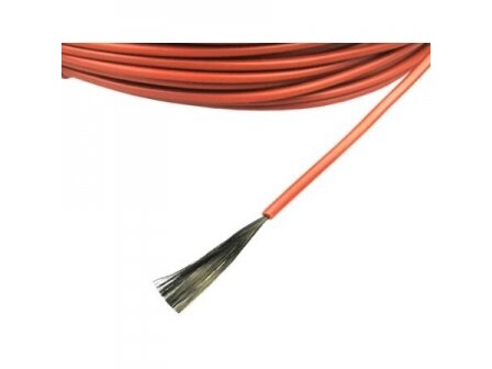 Šildymo kabelis | 12K | 33Ohm/m | 25W/m | 3mm | anglies pluošto | raudonas 1