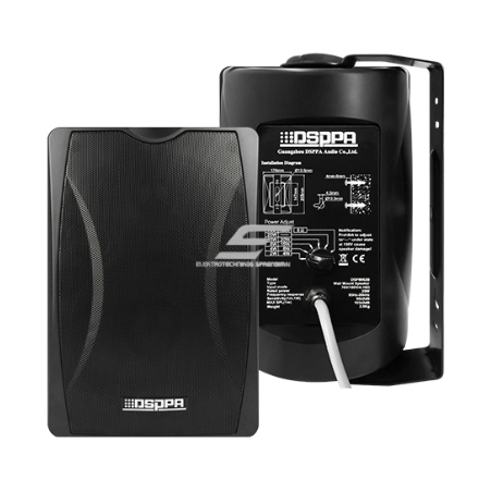 Głośnik ścienny | 100V | 20W | 90±2dB | obudowa z tworzywa inżynieryjnego | czarny | głośnik 6.5" 1 Głośnik ścienny | 100V | 20W | 90±2dB | obudowa z tworzywa inżynieryjnego | czarny | głośnik 6.5" 1