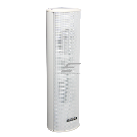 Sienas skaļrunis | ūdensizturīgs | 100V | 30W | IP66 | balts | alumīnija korpuss | skaļruņi 2x3" zemfrekvences + 1" augstfrekvences Sienas skaļrunis | ūdensizturīgs | 100V | 30W | IP66 | balts | alumīnija korpuss | skaļruņi 2x3" zemfrekvences + 1" augstfrekvences