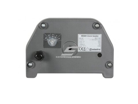 Vidaus patalpų sieninė garso kolonėlė | 100V | 30W RMS | 8 omų | juoda | IP44 | Adastra | HD30V 3 Vidaus patalpų sieninė garso kolonėlė | 100V | 30W RMS | 8 omų | juoda | IP44 | Adastra | HD30V 3