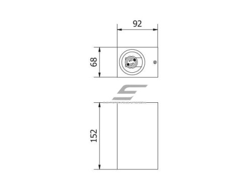 Fasadinis | sieninis lauko šviestuvas | GU10 | 2x35W | IP54 | kvadratinis | baltas | GTV Lighting | TIAGO | LD-TIAGOGU10D-01KW 1 Fasadinis | sieninis lauko šviestuvas | GU10 | 2x35W | IP54 | kvadratinis | baltas | GTV Lighting | TIAGO | LD-TIAGOGU10D-01KW 1