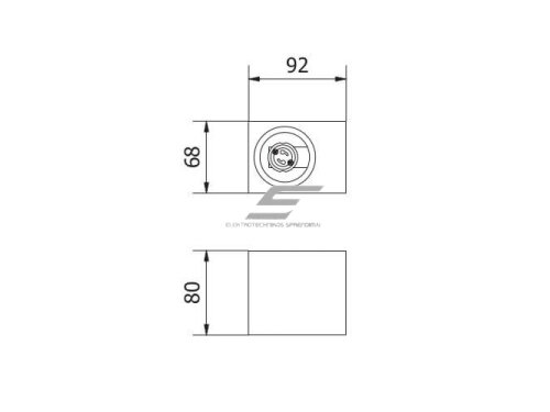 Fasadinis | sieninis lauko šviestuvas | GU10 | 35W | IP54 | kvadratinis | juodas | GTV Lighting | TIAGO | LD-TIAGOGU10J-20KW 1 Fasadinis | sieninis lauko šviestuvas | GU10 | 35W | IP54 | kvadratinis | juodas | GTV Lighting | TIAGO | LD-TIAGOGU10J-20KW 1