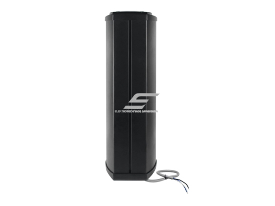 Sieninė garso kolonėlė | atspari vandeniui | 100V | 20W | IPX6 | juoda | aliuminio ir ABS konstrukcija | 2x4" žemadažnis + 1" aukštadažnis garsiakalbiai | juoda 2