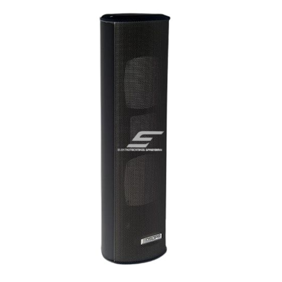 Wall-mount speaker | waterproof | 100V | 30W | IP66 | black | aluminum housing | 2x3" woofer + 1" tweeter speakers Wall-mount speaker | waterproof | 100V | 30W | IP66 | black | aluminum housing | 2x3" woofer + 1" tweeter speakers
