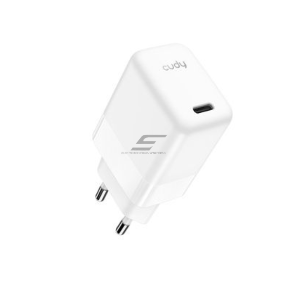 Ścienny szybki ładowarka | USB-C | 30W | 100–240V | szybkie i bezpieczne ładowanie | inteligentne zarządzanie mocą | biały
