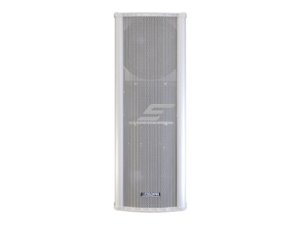 Sieninė garso kolonėlė | atspari vandeniui | 100V | 80W | IPX6 | balta | aliuminio korpusas | 2x8" žemadažnis + 1x1.4" aukštadažnis garsiakalbis | balta 1