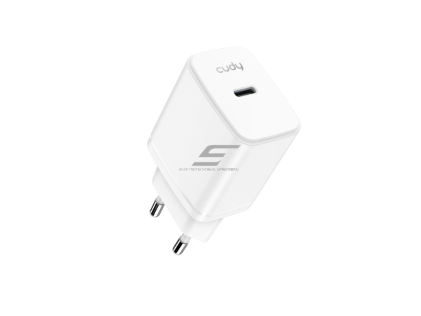 Sieninis greitojo įkrovimo įkroviklis | USB-C | 25W | 100–240V | greitas ir saugus įkrovimas | išmanus galios valdymas | baltas Sieninis greitojo įkrovimo įkroviklis | USB-C | 25W | 100–240V | greitas ir saugus įkrovimas | išmanus galios valdymas | baltas