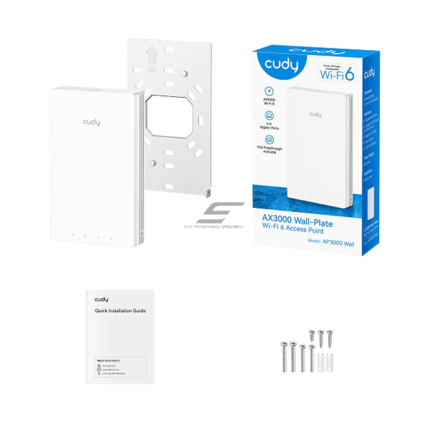 Sienas piekļuves punkts | bezvadu tīkla raidītājs | Wi-Fi 6 | 2.4GHz + 5GHz | līdz 3000 Mbps | 5 integrēti Gigabit porti | PoE barošana 2 Sienas piekļuves punkts | bezvadu tīkla raidītājs | Wi-Fi 6 | 2.4GHz + 5GHz | līdz 3000 Mbps | 5 integrēti Gigabit porti | PoE barošana 2