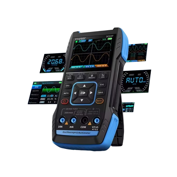 Wielofunkcyjny multimetr cyfrowy | Generator sygnału | Oscyloskop 2-kanałowy | 2x10MHz | 50MS/s | 1Hz-2MHz 3