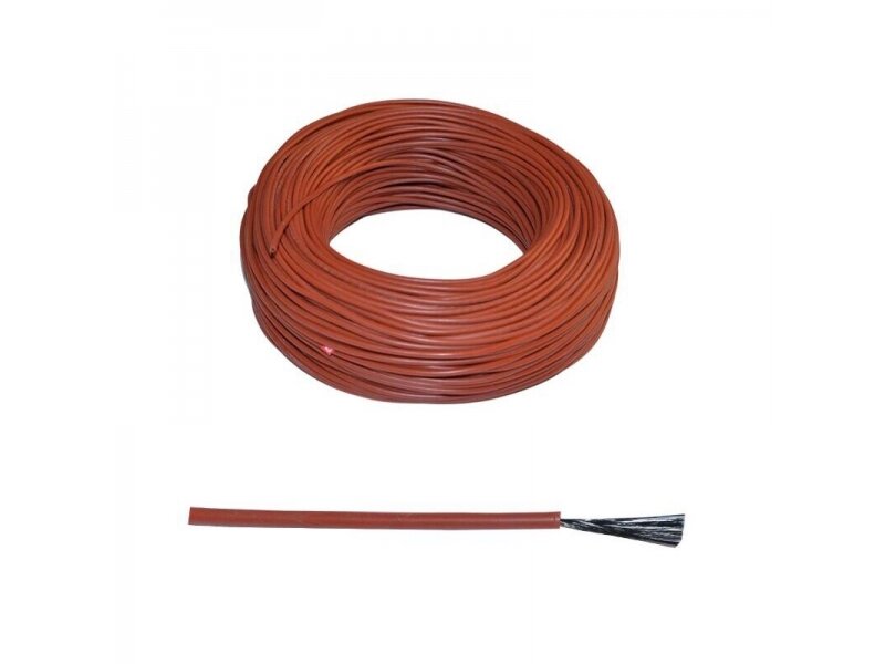 Šildymo kabelis | 12K | 33Ohm/m | 25W/m | 3mm | anglies pluošto | raudonas