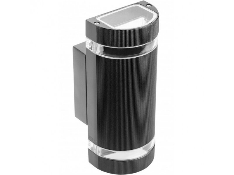 Fasadinis | sieninis lauko šviestuvas | GU10 | 2x50W | IP54 | juodas | GTV Lighting | SILVA | LD-SILVAGU10D-20