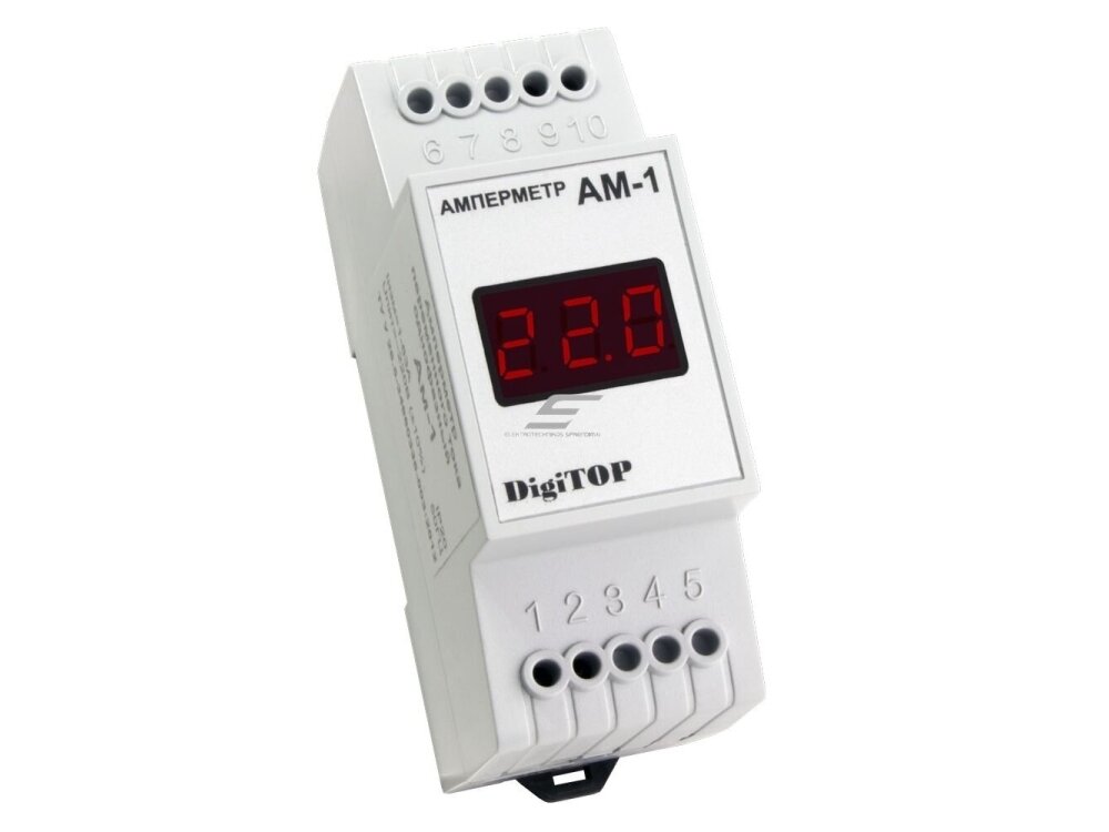 Modulinis | skaitmeninis ampermetras | 1F | 1-63A | DIN | DigiTOP | AM-1 Modulinis | skaitmeninis ampermetras | 1F | 1-63A | DIN | DigiTOP | AM-1