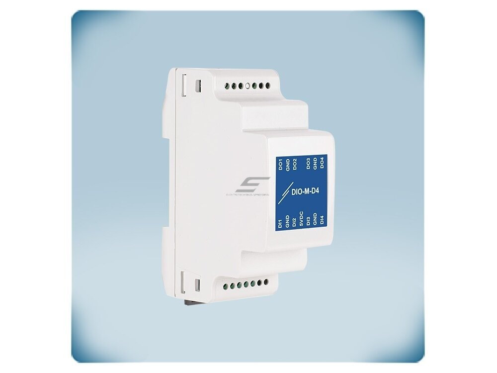 Skaitmeninių įėjimų/išėjimų modulis | Modbus RTU | 4DI + 4DO 5VDC | 24VDC PoM | DIN bėgelis | IP30 | Sentera Controls | DIO-M-D4 2 Skaitmeninių įėjimų/išėjimų modulis | Modbus RTU | 4DI + 4DO 5VDC | 24VDC PoM | DIN bėgelis | IP30 | Sentera Controls | DIO-M-D4 2