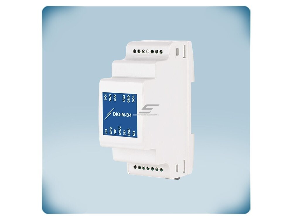 Skaitmeninių įėjimų/išėjimų modulis | Modbus RTU | 4DI + 4DO 5VDC | 24VDC PoM | DIN bėgelis | IP30 | Sentera Controls | DIO-M-D4 Skaitmeninių įėjimų/išėjimų modulis | Modbus RTU | 4DI + 4DO 5VDC | 24VDC PoM | DIN bėgelis | IP30 | Sentera Controls | DIO-M-D4