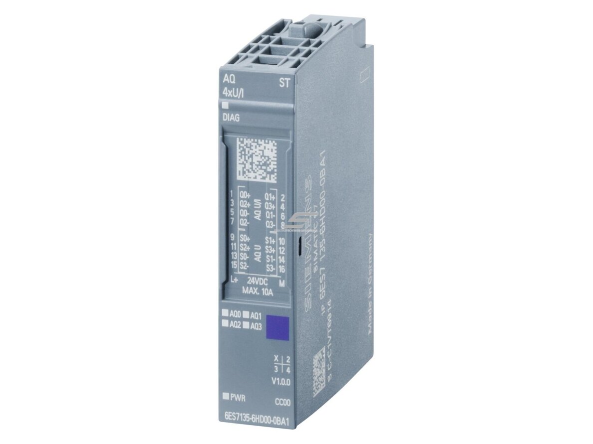Analoginis išvesties modulis | 4 išėjimai | 24VDC | 6ES7135-6HD00-0BA1 Siemens 1 Analoginis išvesties modulis | 4 išėjimai | 24VDC | 6ES7135-6HD00-0BA1 Siemens 1