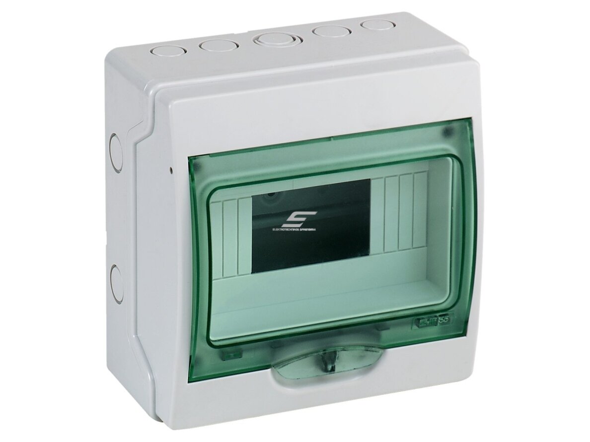 Elektros paskirstymo | modulinis skydelis | dėžė | skydas | 8 modulių | 200x195x112mm | skaidrios durelės | hermetinis | virštinkinis | plastikinis | IP65 | Schneider Electric | Kaedra | 13978
