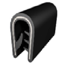 Profil ochrony krawędzi do rozdzielnic | do blachy 1–2 mm | czarny | 1 m | ESLL 2 Profil ochrony krawędzi do rozdzielnic | do blachy 1–2 mm | czarny | 1 m | ESLL 2