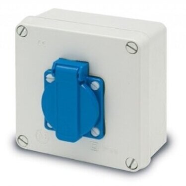 Weatherproof socket box | 1×Schuko 16 A 230 V | AcquaBOX | IP54 | IK08 | Famatel 3061 Weatherproof socket box | 1×Schuko 16 A 230 V | AcquaBOX | IP54 | IK08 | Famatel 3061