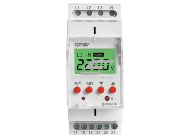 Modulinė | skaitmeninė įtampos kontrolės relė | 3F | 8A | 70-400V | DIN | IP40 Modulinė | skaitmeninė įtampos kontrolės relė | 3F | 8A | 70-400V | DIN | IP40