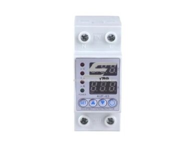 Modulinė | skaitmeninė įtampos kontrolės | apsaugos relė | 63A | 230V | DIN Modulinė | skaitmeninė įtampos kontrolės | apsaugos relė | 63A | 230V | DIN