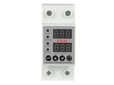 Modulinė skaitmeninė įtampos kontrolės | apsaugos relė | 1-63A | 230VAC | DIN Modulinė skaitmeninė įtampos kontrolės | apsaugos relė | 1-63A | 230VAC | DIN
