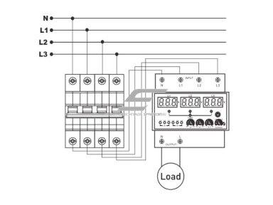 Modulinė | skaitmeninė automatinė fazių perjungimo relė | iš 380V į 230 V | 63A | DIN Modulinė | skaitmeninė automatinė fazių perjungimo relė | iš 380V į 230 V | 63A | DIN