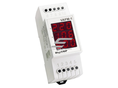 Modulinis | skaitmeninis srovės-įtampos ir dažnio matuoklis | 1F | 1-63A | 50-400V | 30-75Hz | DIN | DigiTOP | VAFM-1 Modulinis | skaitmeninis srovės-įtampos ir dažnio matuoklis | 1F | 1-63A | 50-400V | 30-75Hz | DIN | DigiTOP | VAFM-1