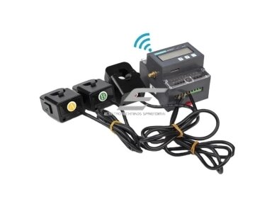 Modulinis | išmanus | skaitmeninis | elektros energijos skaitiklis su srovės transformatoriais CT 100A | 3F | 230V | Wi-Fi | DIN Modulinis | išmanus | skaitmeninis | elektros energijos skaitiklis su srovės transformatoriais CT 100A | 3F | 230V | Wi-Fi | DIN