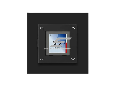 Išmanus skaitmeninis grindų šildymo termostatas | temperatūros reguliatorius su jutikliu | 16A | 230VAC | +5...+35°C | IP21 | juodas | Wi-Fi | Glamox Heating | GFWT 3 BLACK
