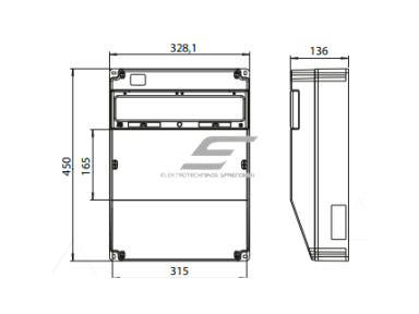 Pramoninis skydelis | dėžutė | 16 modulių | su kištukiniais lizdais 1x63A 5P + 1x32A 5P + 1x16A 5P + 10x230V | hermetinis | garažams | komercinėms patalpoms | IP54 Pramoninis skydelis | dėžutė | 16 modulių | su kištukiniais lizdais 1x63A 5P + 1x32A 5P + 1x16A 5P + 10x230V | hermetinis | garažams | komercinėms patalpoms | IP54