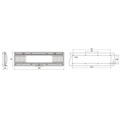 Transparent protective cover for electrical distribution boxes | 18 modules | 340x95x28mm | IP67 Transparent protective cover for electrical distribution boxes | 18 modules | 340x95x28mm | IP67