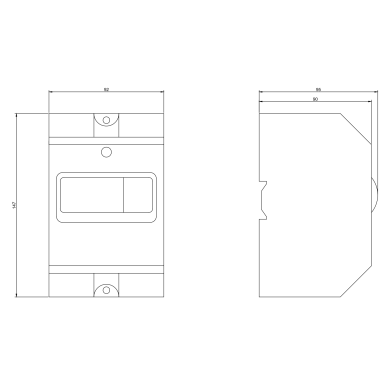 Protective cover | hood for motor protection circuit breaker | 147x92x95mm | IP55 | FMP32 Promfactor Baltic BF1