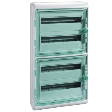 Electrical distribution | modular enclosure | box | cabinet | 72 modules (4x18) | 842x448x160mm | transparent door | waterproof | surface-mounted | plastic | IP65 | Schneider Electric | Kaedra | 13987 Electrical distribution | modular enclosure | box | cabinet | 72 modules (4x18) | 842x448x160mm | transparent door | waterproof | surface-mounted | plastic | IP65 | Schneider Electric | Kaedra | 13987