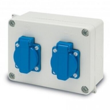 Weatherproof socket box | 2×Schuko 16 A 230 V | AcquaBOX | IP54 | IK08 | Famatel 3064 Weatherproof socket box | 2×Schuko 16 A 230 V | AcquaBOX | IP54 | IK08 | Famatel 3064