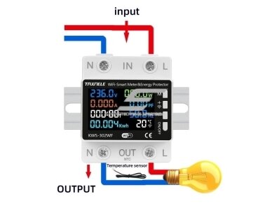 Modulinis | išmanus | skaitmeninis | multifunkcinis elektros energijos | įtampos | srovės skaitiklis | 0-63A | 0-17kW | 230V | DIN | Wi-Fi | TUYA 2 Modulinis | išmanus | skaitmeninis | multifunkcinis elektros energijos | įtampos | srovės skaitiklis | 0-63A | 0-17kW | 230V | DIN | Wi-Fi | TUYA 2