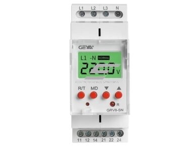 Modulinė | skaitmeninė įtampos kontrolės relė | 3F | 8A | 70-400V | DIN | IP40 Modulinė | skaitmeninė įtampos kontrolės relė | 3F | 8A | 70-400V | DIN | IP40