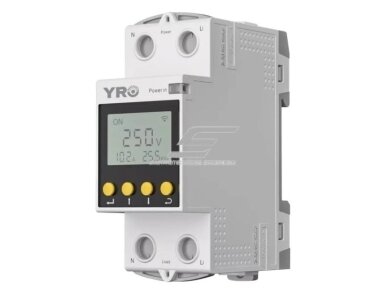 Modulinė | išmani | skaitmeninė įtampos ir srovės kontrolės relė | 1-63A | 230V | DIN | Wi-Fi Tuya