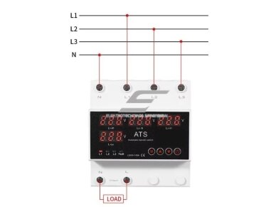 Modulinė | skaitmeninė įtampos kontrolės | apsaugos relė | iš 380V į 230V | 3P | 63A | DIN 2 Modulinė | skaitmeninė įtampos kontrolės | apsaugos relė | iš 380V į 230V | 3P | 63A | DIN 2