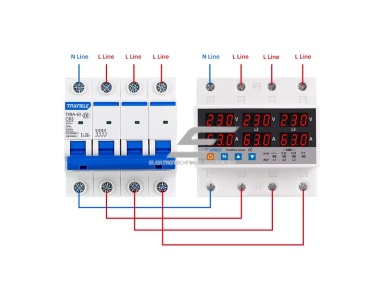 Modulinė įtampos kontrolės relė | skaitmeninė | 3 fazių | 63A | 220V | DIN | viršįtampio | įtampos kritimo | srovės apsauga | TAXNELE 2 Modulinė įtampos kontrolės relė | skaitmeninė | 3 fazių | 63A | 220V | DIN | viršįtampio | įtampos kritimo | srovės apsauga | TAXNELE 2