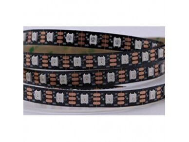 Nehermetiška LED juosta | 14,4W | 5V | RGB | IP20 | 60LED/m | skaitmeninė | 02449 Nehermetiška LED juosta | 14,4W | 5V | RGB | IP20 | 60LED/m | skaitmeninė | 02449
