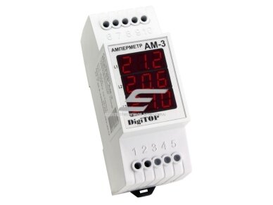 Modulinis | skaitmeninis ampermetras | 3F | 1-63A | DIN | DigiTOP | AM-3