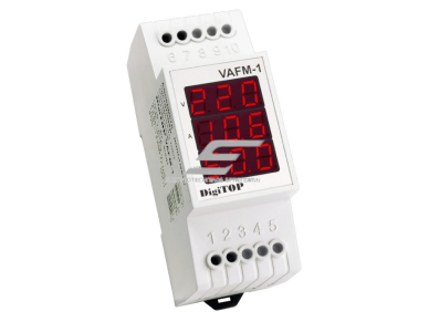 Modulinis | skaitmeninis srovės-įtampos ir dažnio matuoklis | 1F | 1-63A | 50-400V | 30-75Hz | DIN | DigiTOP | VAFM-1 Modulinis | skaitmeninis srovės-įtampos ir dažnio matuoklis | 1F | 1-63A | 50-400V | 30-75Hz | DIN | DigiTOP | VAFM-1