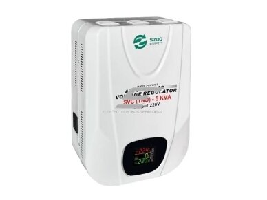 Skaitmeninis | automatinis įtampos stabilizatorius elektros tinklui | 1F | 5kVA | 160-260VAC | 230V